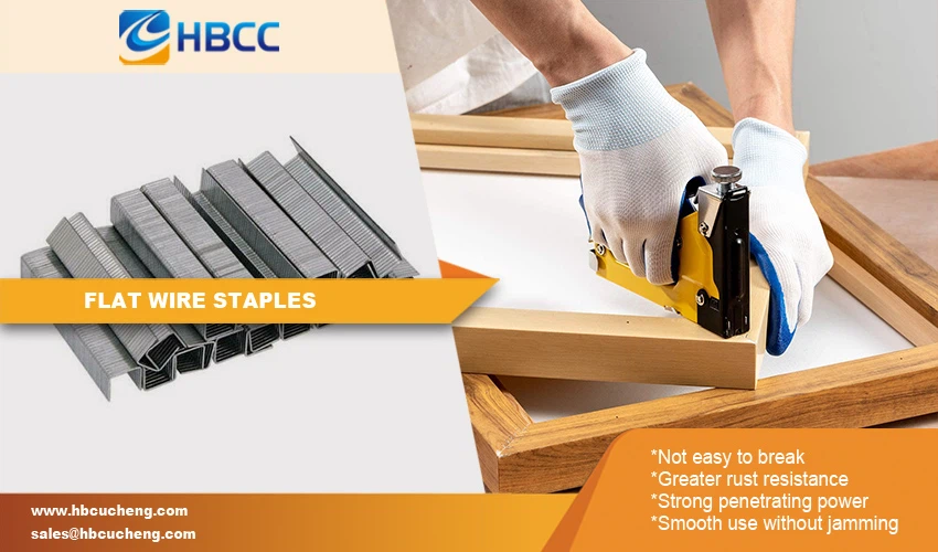 U Shaped Flat Staples For Furniture advantage